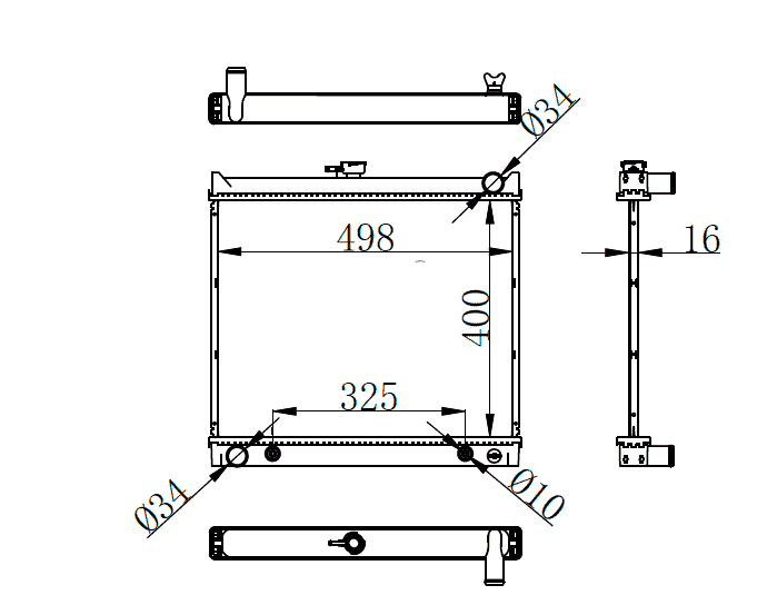 1987-1989 Toyota Hilux Surf Radiator