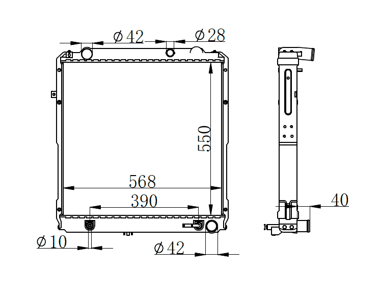 Toyota Coaster Radiator