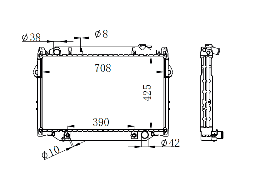 1996-1997 Lexus LX450 Radiator