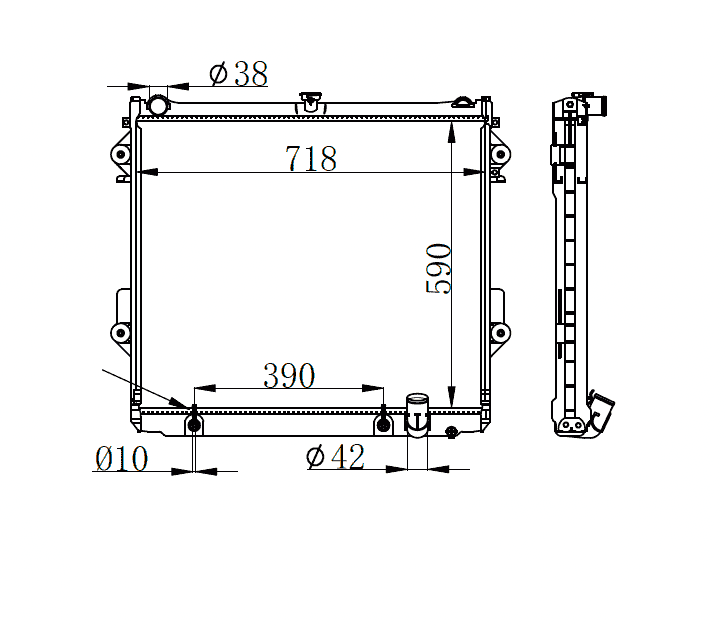 Toyota Land Cruiser Radiator