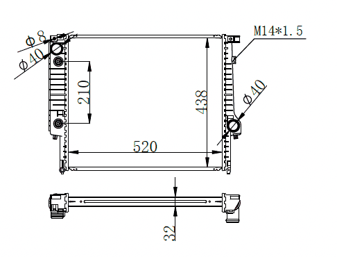 BMW 5 Series/7 Series Radiator