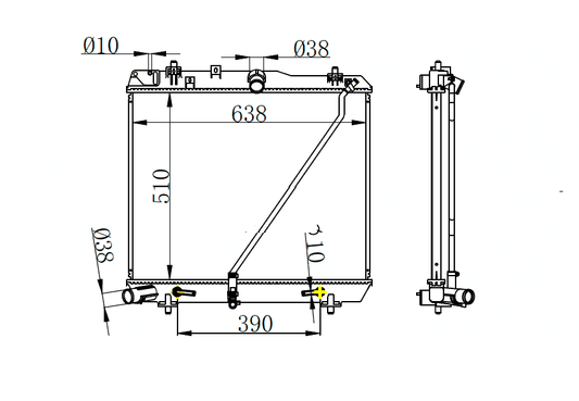 2012+ Toyota Hiace Radiator