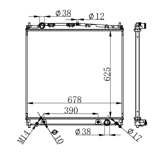2019+ Toyota Hiace Radiator