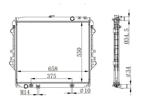 2019+ Toyota Hilux Radiator