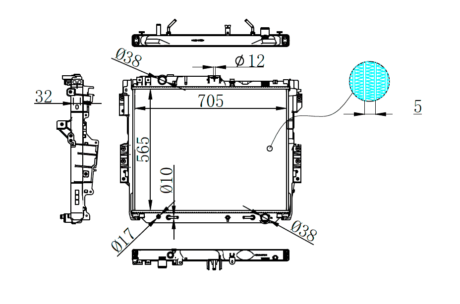 2021+ Toyota Land Cruiser Radiator