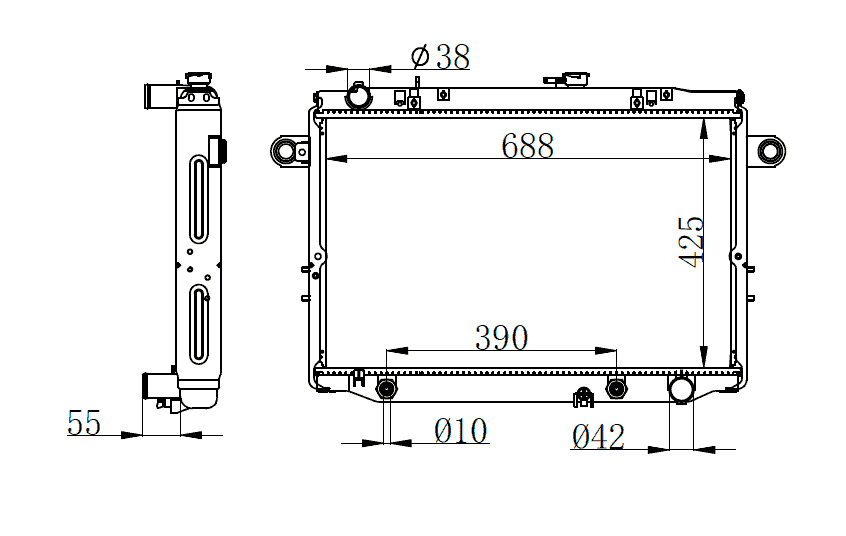 Toyota Land Cruiser Radiator