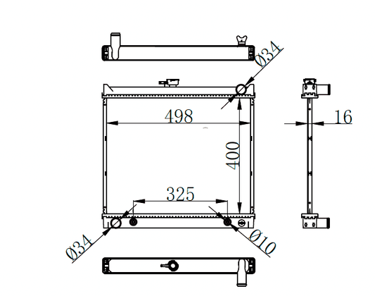 1987-1989 Toyota Hilux Surf Radiator