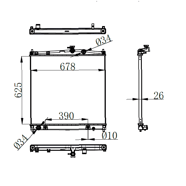 2019+ Toyota Hiace Radiator