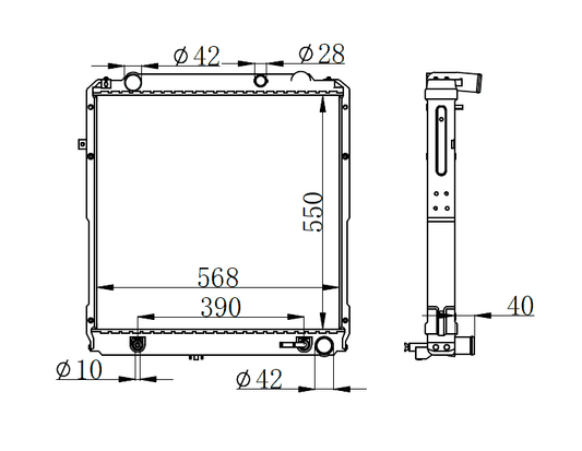 Toyota Coaster Radiator