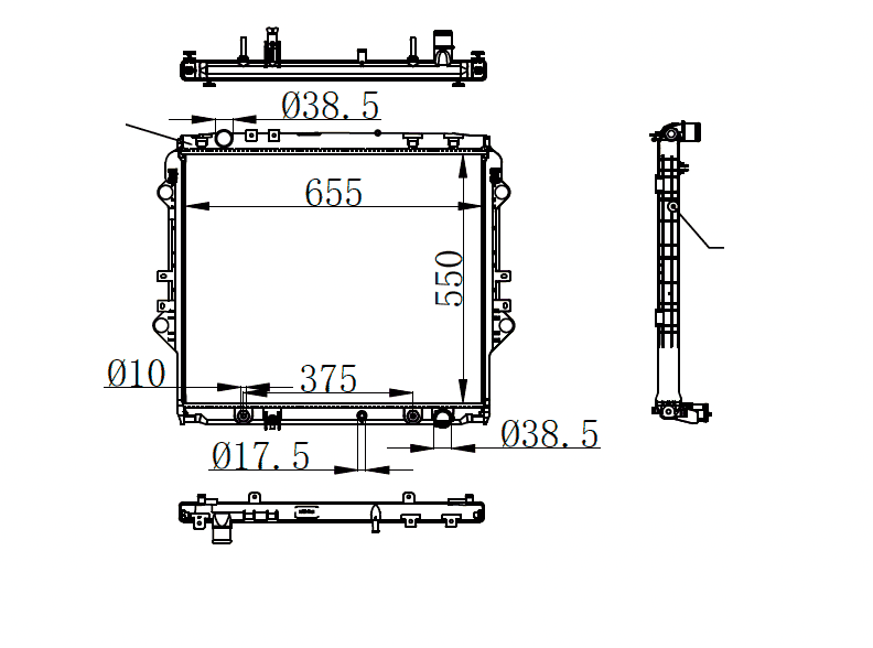 2016+ Toyota Hilux Radiator