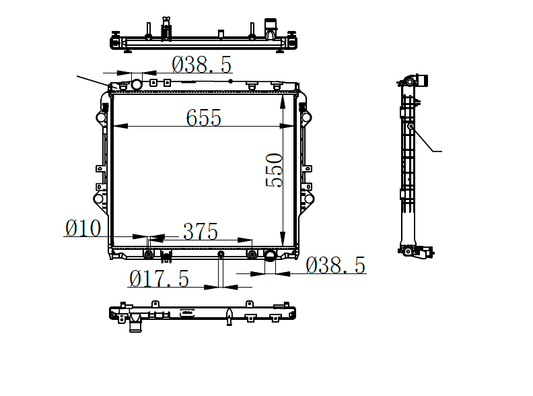 2016+ Toyota Hilux Radiator