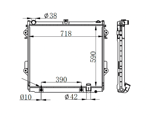 Toyota Land Cruiser Radiator