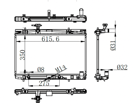2019+ Toyota Yaris Radiator