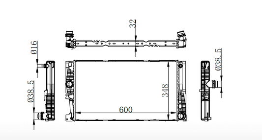 2020+ BMW 1 Series Radiator