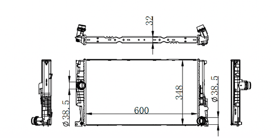 2020+ BMW 1 Series Radiator