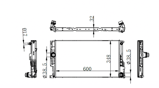 2020+ BMW 1 Series Radiator