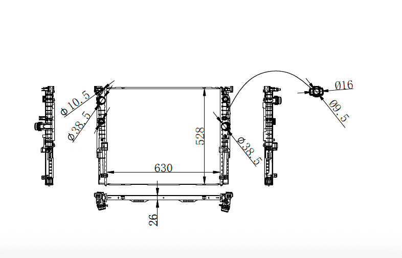 2020+ BMW 5 Series Radiator