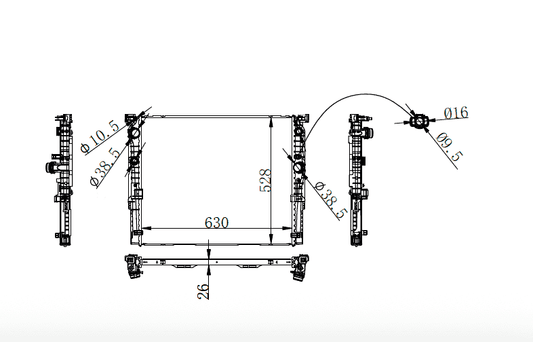 2020+ BMW 5 Series Radiator