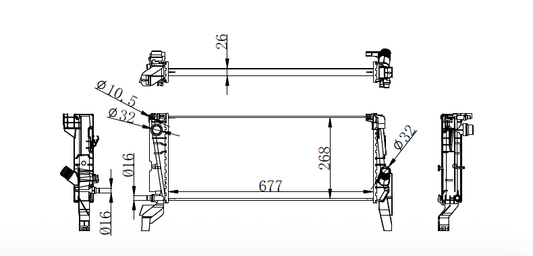 2014-2021 Mini Cooper Radiator