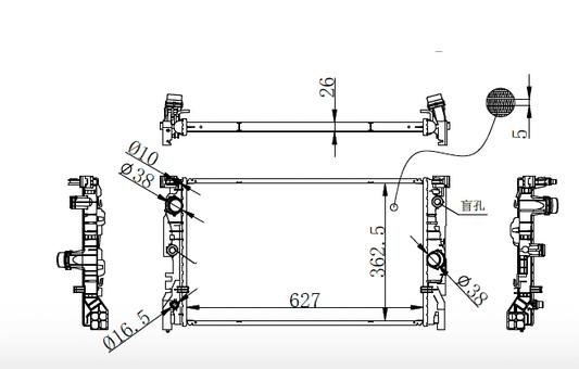2018-2020 BMW M5/5 Series Radiator