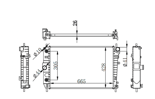 2003-2006 Jaguar XK Radiator