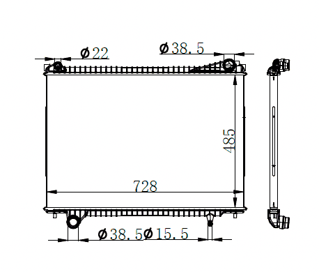 2017+ Jaguar XK / Jaguar F-Pace Radiator