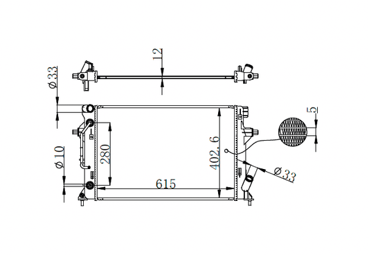 2016+ Hyundai Elantra Radiator