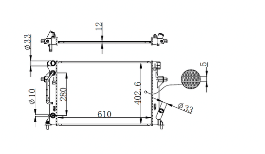 2016+ Hyundai Elantra Radiator