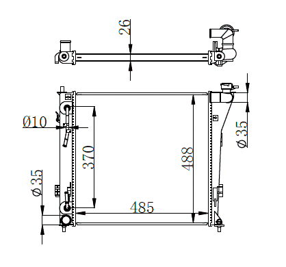 2015+ Hyundai i40 Radiator