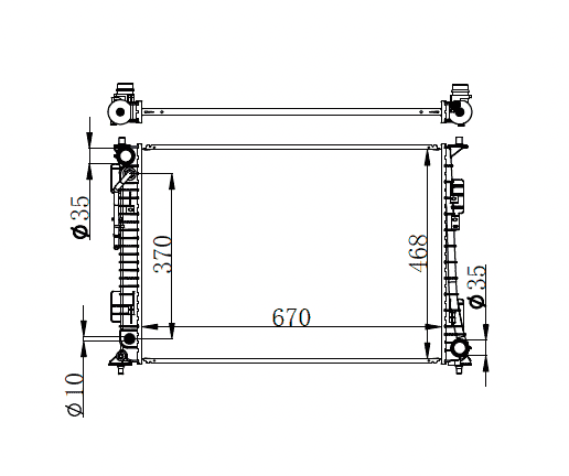 2020+ Hyundai Sonata Radiator