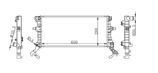 2021-2022 Hyundai Elantra Radiator