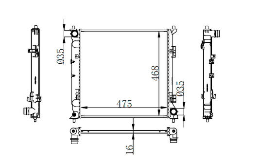 2020-2022 Hyundai Sonata Radiator