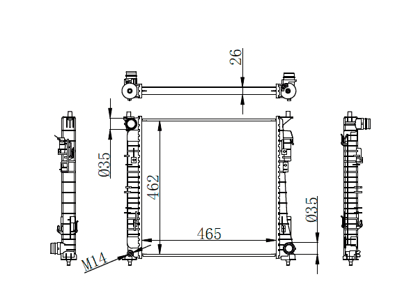 Hyundai Staria Radiator